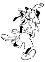 kolorowanki Goofy do wydruku malowanka Disney numer 66